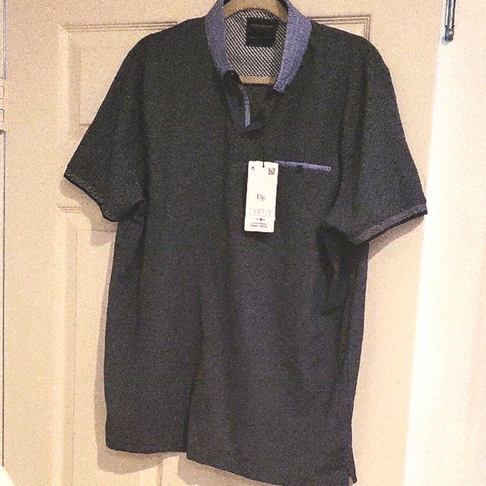 Denim & Flower Blue and White Polo Shirt Short Sleeve